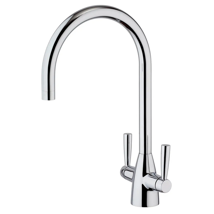 Milano Twin Lever Tap - Chrome