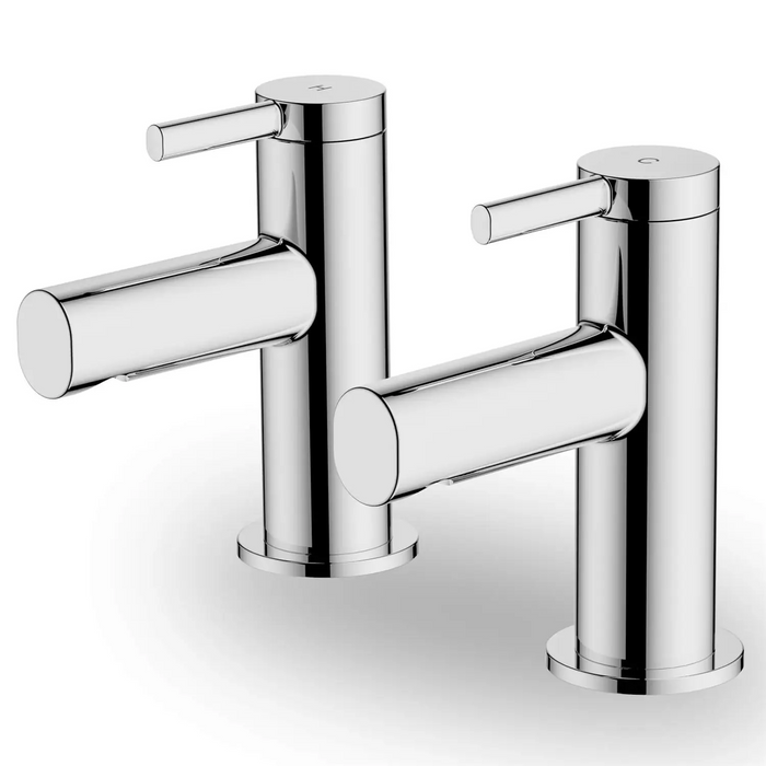 Glenoe Basin Pillar Taps - Chrome