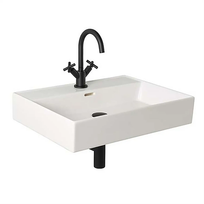 Veneto Wall Hung 1 Tap Hole Basin - 600mm