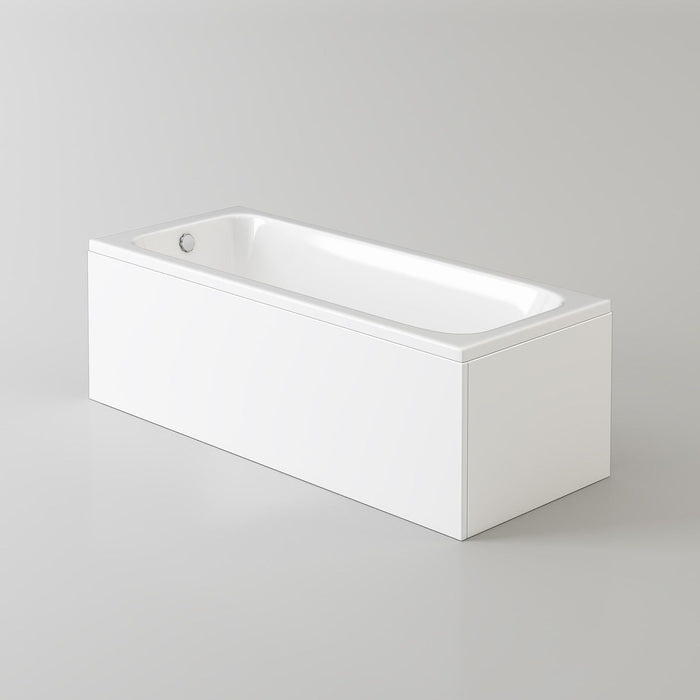 Evolve 1700x700mm Single Ended Straight Modern Bath Tub White Acrylic