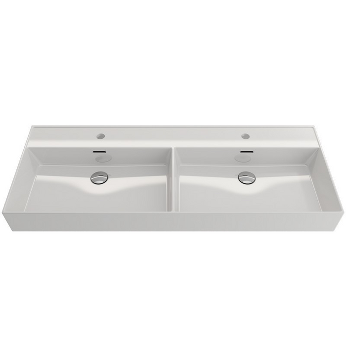 Veneto Wall Hung 2 Tap Hole Basin - 1200mm