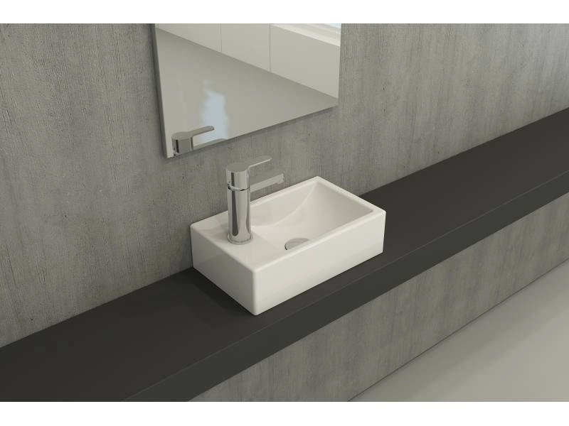 Mini Wall Hung Washbasin, Right Taphole