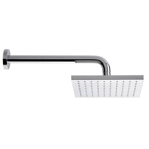 Fresh Square Fixed Shower Head (With Wall Arm)