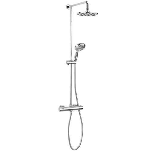 Metro Bathroom Thermostatic Shower Mixer Set - Chrome