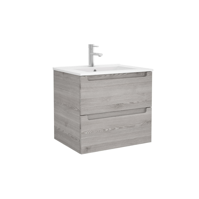 Monterrey Vanity Basin Unit 600 2 Metallic Drawers - Choose Colour