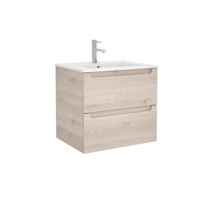 Monterrey Vanity Basin Unit 600 2 Metallic Drawers - Choose Colour