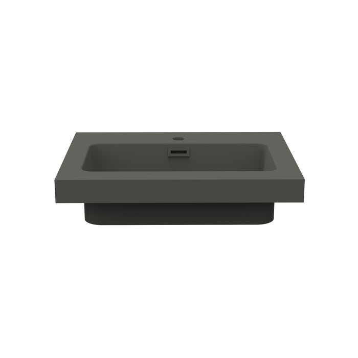 Monocolor Matt Grey Resin Basin 600mm
