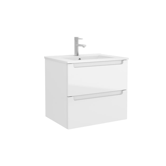 Monterrey Vanity Basin Unit 600 2 Metallic Drawers - Choose Colour