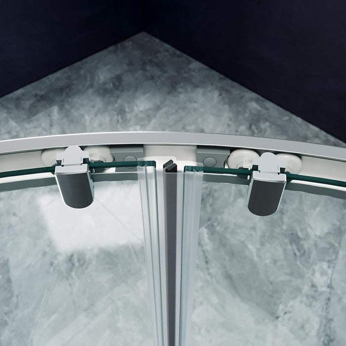 Elle 1000 X 800mm Reversible Offset Shower Enclosure 8mm Easy Clean Nano Glass Shower Cubicle