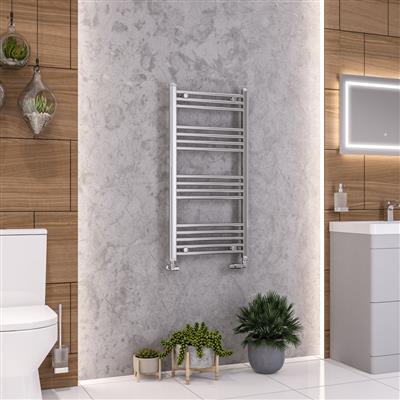 Wendover Chrome Straight Multi Towel Rail 1000 x 500mm
