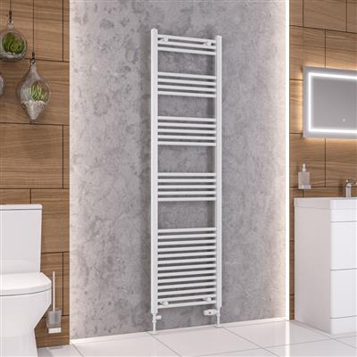 Wendover Gloss White Straight Ladder Towel Rail 1800 x 500mm