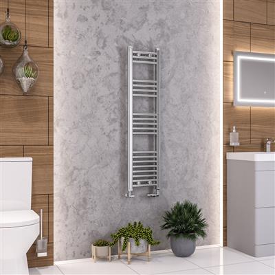Wendover Chrome Straight Multi Towel Rail 1200 x 300mm