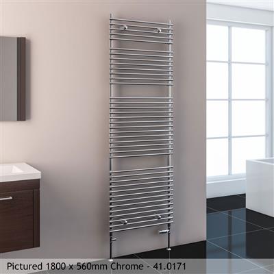 Biava Chrome Tube on Tube Towel Radiator 1200 x 500mm