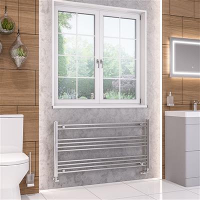 Wendover Chrome Straight Multi Towel Rail 600 x 1000mm