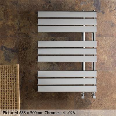 Leonardo Chrome Square Towel Radiator 1200 x 600mm