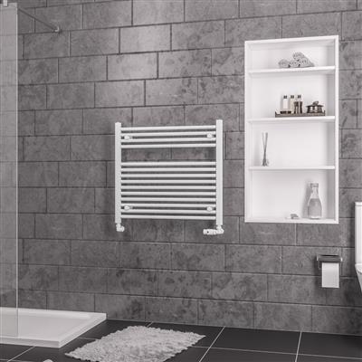 Biava Gloss White Straight Multi-Towel Rail 688 x 750mm