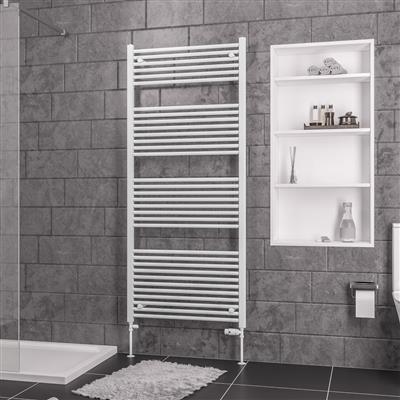 Biava Gloss White Straight Multi-Towel Rail 1720 x 750mm