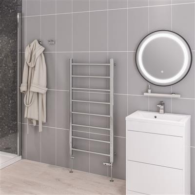 Tuscan Chrome Straight Towel Rail 1200 x 450mm