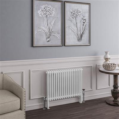 Imperia Gloss White Two Column Traditional Radiator 600 x 830mm