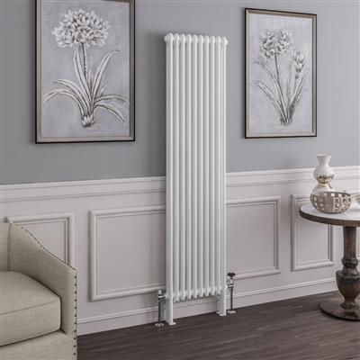 Imperia Gloss White Two Column Traditional Radiator 1800 x 470mm