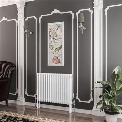 Imperia Matt White Three Column Traditional Radiator 600 x 830mm