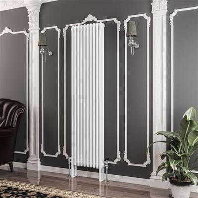 Imperia Matt White Three Column Traditional Radiator 1800 x 470mm