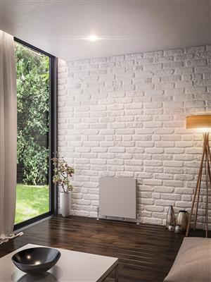 Type11 Matt Grey Flat Panel Radiator 600 x 600mm