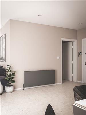 Type11 Matt Anthracite Flat Panel Radiator 600 x 1400mm