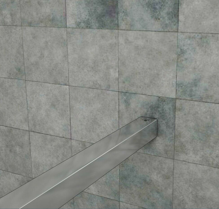 Elle 1200mm Walk-In Shower Panel Wetroom 8mm Easy Clean Nano Glass Shower Screen