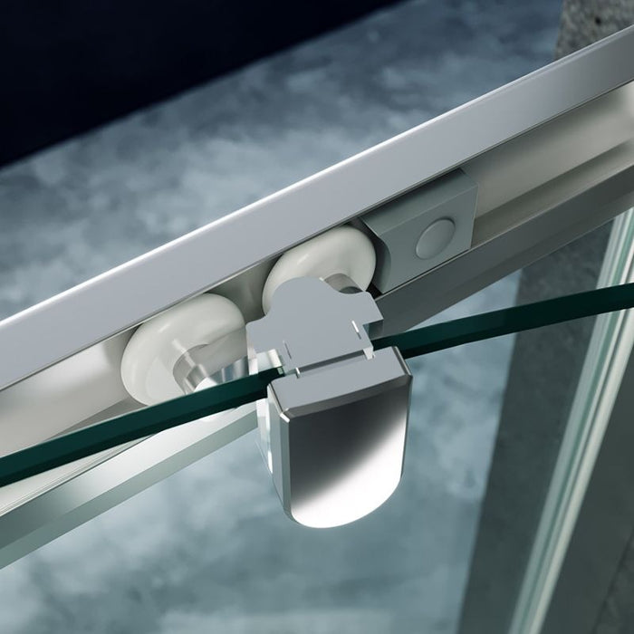Elle 1000 X 800mm Reversible Offset Shower Enclosure 8mm Easy Clean Nano Glass Shower Cubicle