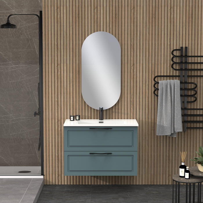 Matador 800mm Ocean Blue Wall Hung Vanity Unit