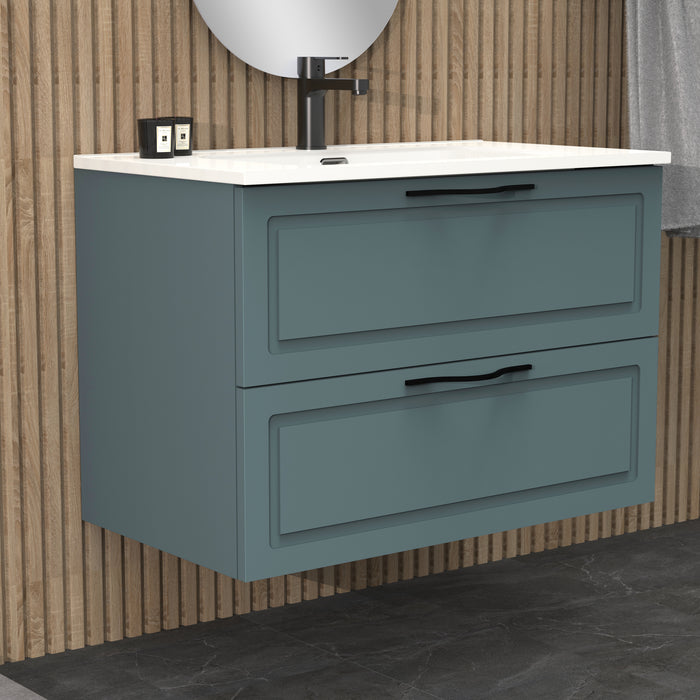 Matador 800mm Ocean Blue Wall Hung Vanity Unit