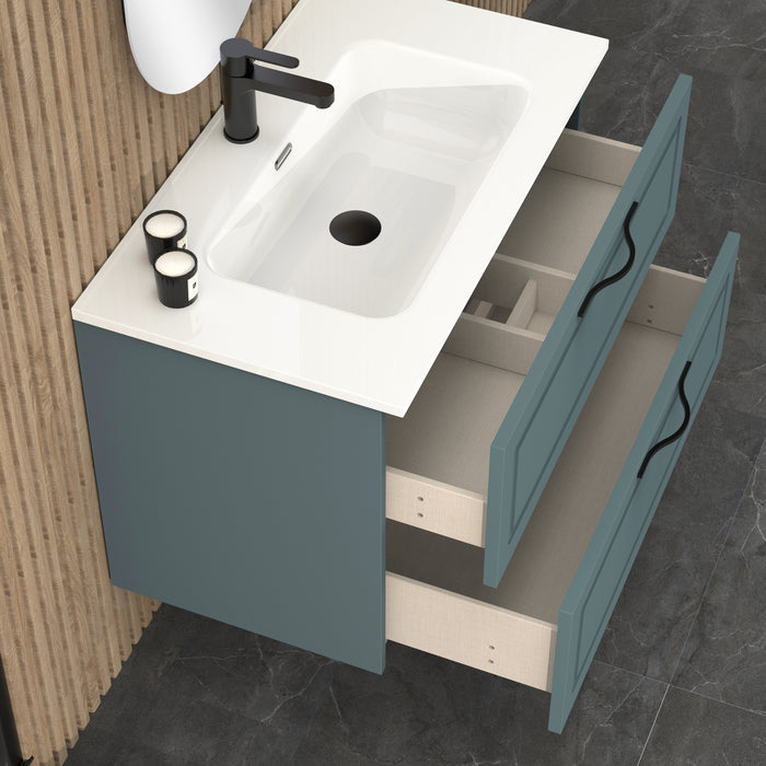 Matador 800mm Ocean Blue Wall Hung Vanity Unit