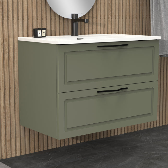 Matador 800mm Muscat Sage Wall Hung Vanity Unit