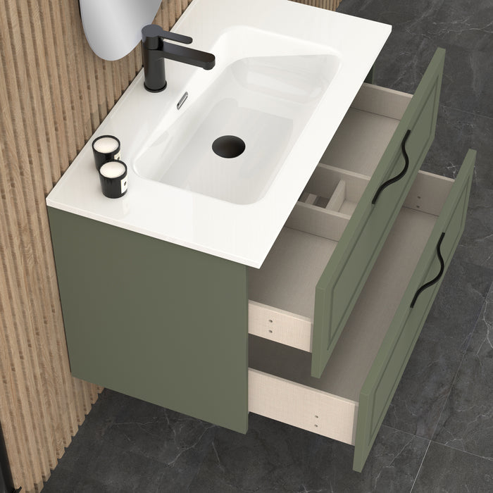 Matador 800mm Muscat Sage Wall Hung Vanity Unit
