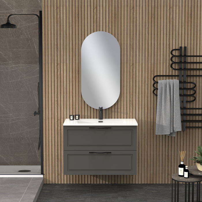 Matador 800mm Matt Grey Wall Hung Vanity Unit