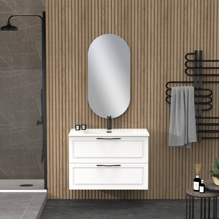 Matador 800mm Matt White Wall Hung Vanity Unit