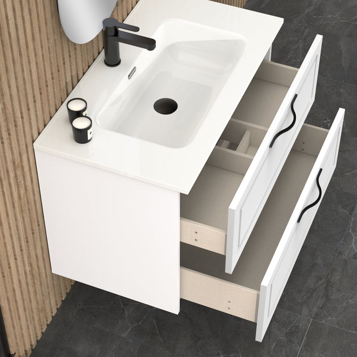 Matador 800mm Matt White Wall Hung Vanity Unit