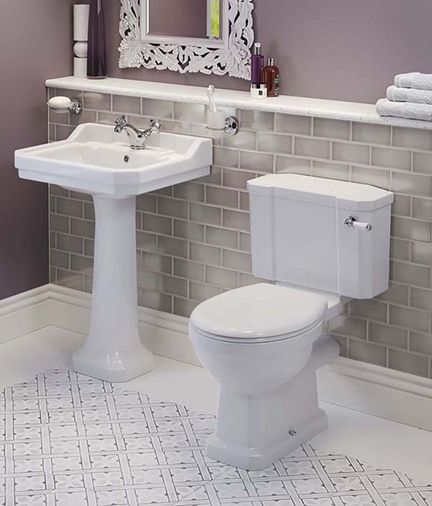 Whitechapel Close Coupled Toilet (Including Seat)