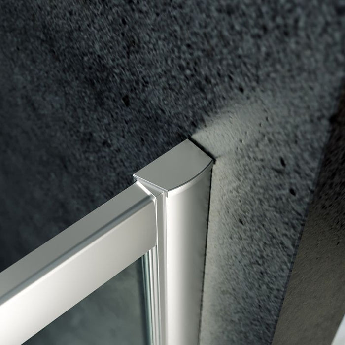 Elle 1000 X 800mm Reversible Offset Shower Enclosure 8mm Easy Clean Nano Glass Shower Cubicle