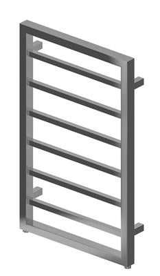Ryton Chrome Towel Radiator 800 x 600mm