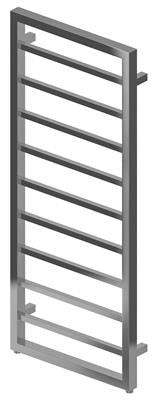 Ryton Chrome Towel Radiator 1200 x 500mm