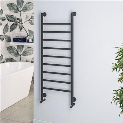 Eshton Matt Anthracite Towel Radiator 800 x 500mm