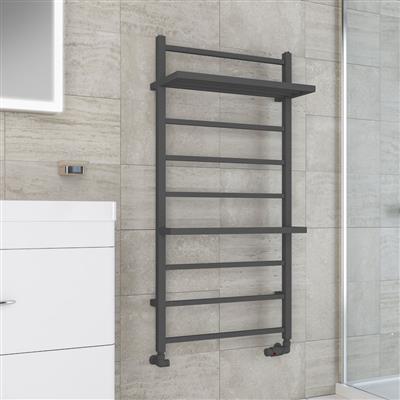 Launton Matt Anthracite Towel Radiator 1200 x 600mm