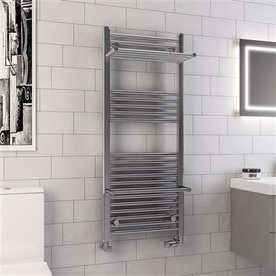 Haddenham Chrome Towel Radiator 1200 x 500mm
