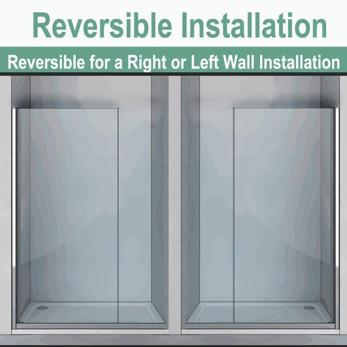 Elle 1000mm Walk-In Shower Panel 6mm Tempered Glass Shower Screen