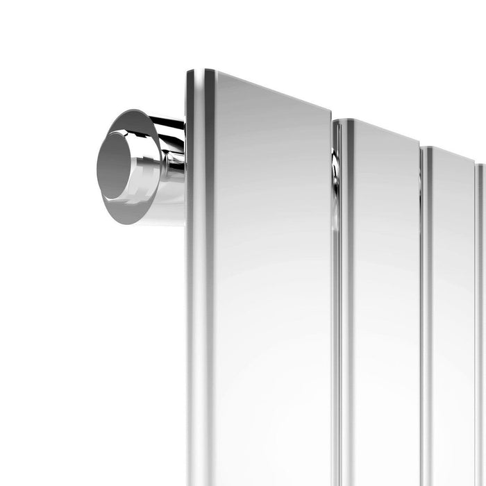 Elle 1800 x 300mm Vertical Column Radiator Chrome Single Flat Panel Bathroom Radiator