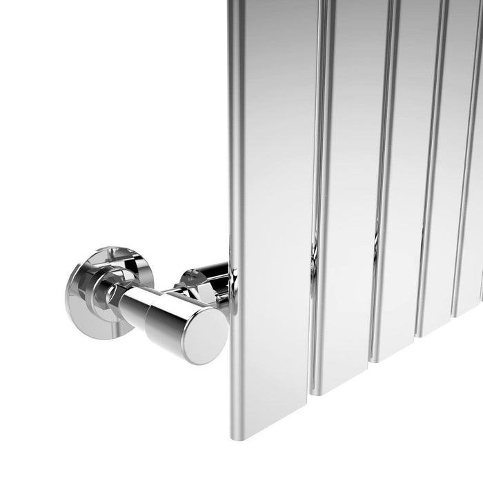 Elle 1800 x 300mm Vertical Column Radiator Chrome Single Flat Panel Bathroom Radiator