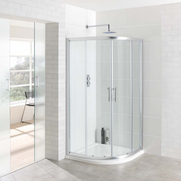 Vantage Chrome Quadrant 6mm Shower Enclosure 1000mm