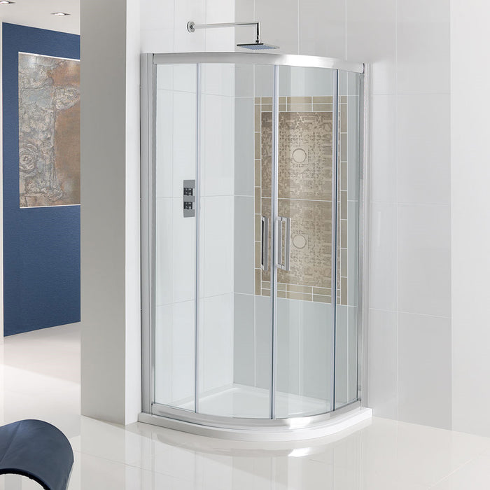 Corniche 1950 Silver Quadrant Shower Enclosure 800mm